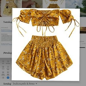 2pc sexy summer outfit